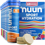 Nuun Sport Electrolyte Tablets variety 6 pack front view authentic hydration.