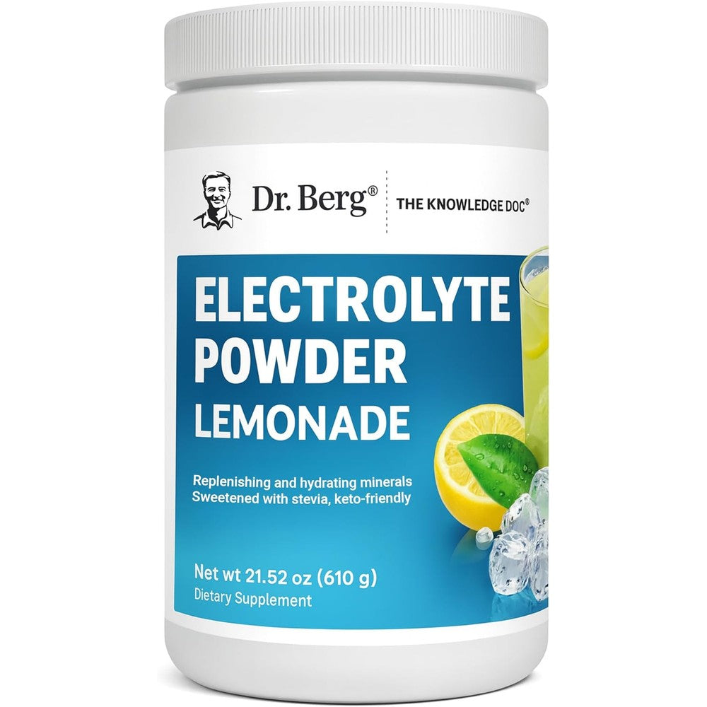 Dr. Berg Hydration Keto Electrolyte Powder Lemonade front view container
