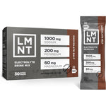 Drink LMNT zero sugar hot chocolate chocolate salt 30 pack front packaging for electrolyte hydration.