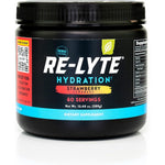 REDMOND Re-Lyte hydration strawberry lemonade tub front view keto electrolyte powder