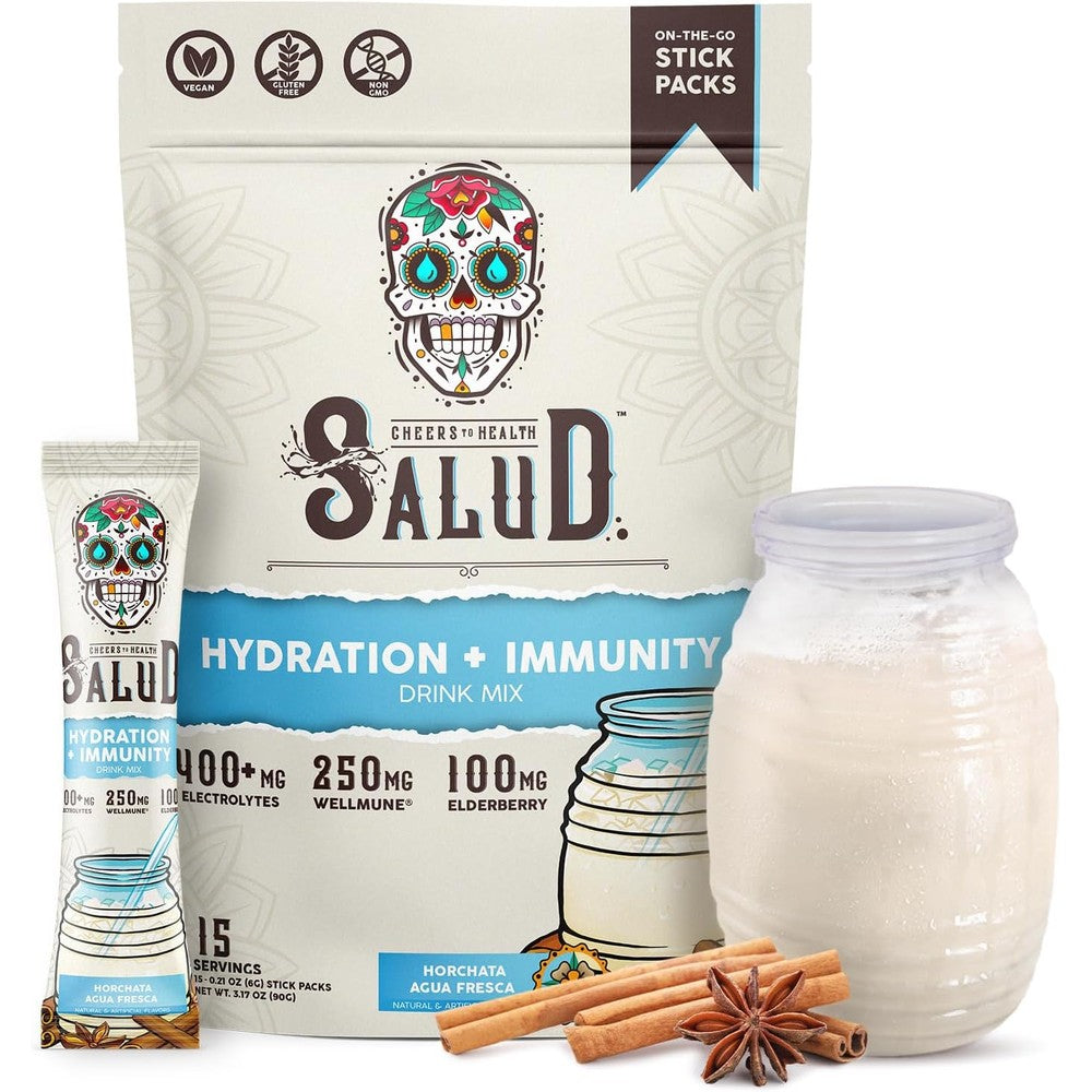Taste Salud 2-in-1 Hydration and Immunity Horchata 15 Servings pouch front view