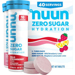 Nuun zero sugar hydration mixed berry 4 pack front view with electrolyte