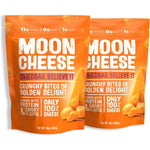Moon Cheese Cheddar Believe It 10 Ounce 2 Pack front view authentic USA snack.