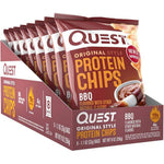 Quest Nutrition Barbecue Protein Chips 8 pack front view imported snack.