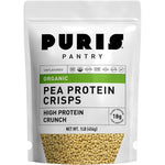 PURIS Organic Pea Protein Crisps 16 ounce bag front view vegan snack