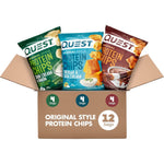Quest Nutrition Protein Chips Variety Pack 12 count front box view