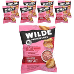 Wilde Brands Himalayan Pink Salt Protein Chips front packaging showing 13g protein claim.
