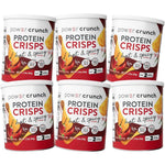 Power Crunch Protein Crisps Hot and Spicy front view canister