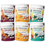Power Crunch Protein Crisps Variety Pack front view showing 12g protein label.