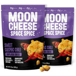 Moon Cheese Space Spice Sweet Cosmic Chili 10 Ounce Pack of 2 front view.
