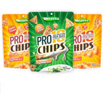 BIO NUTRI High Protein Chips variety pack front view showing Nacho and Sour Cream flavors.