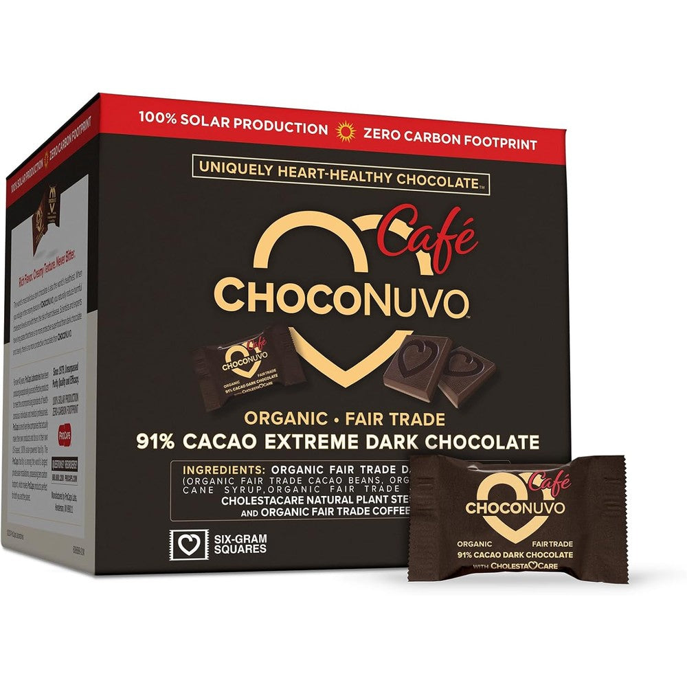 Andrew Lessman ChocoNuvo Cafe 91 Percent Cacao front packaging authentic USA import.