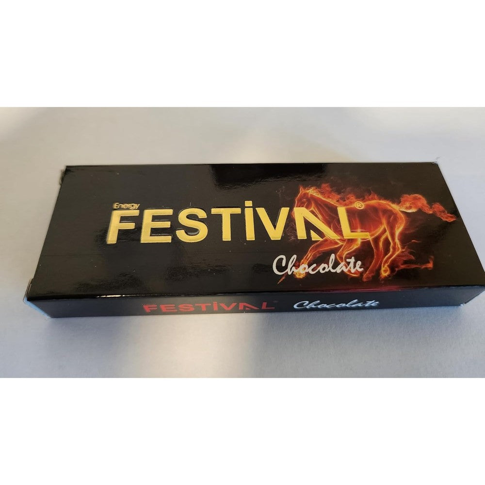 Festival Stamina Chocolate for Vitality front view dark chocolate energy bar for men