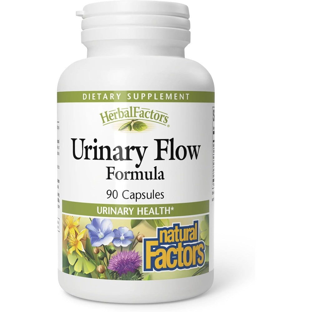 Natural Factors - HerbalFactors Urinary Flow Formula, Supports Urinary Health, 90 Capsules