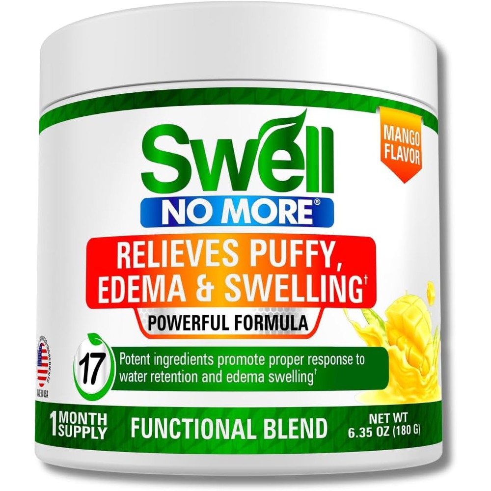 swell no more Swollen Feet and Ankles? Reduce Swelling Legs, Edema Relief for Legs, Edema, Ankle Swelling Relief, Water Pills for Swollen Legs, Anti Bloat, Puffy Face Reducer, (1)