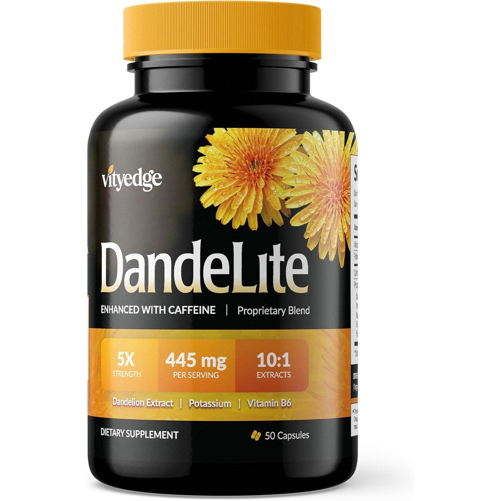 Vityedge Natural Diuretic for Swollen Feet, Ankles, & Legs – Reduce Swelling, Edema, and Fluid Retention with Effective Water Pills for Leg and Foot Comfort – Fast Relief and Support with Dandelite