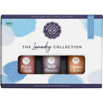 Woolzies Laundry Collection Essential Oil Set front view of three pack gift box.