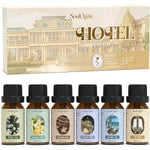 SoulOrigin Hotel Fragrance Oils Set front view of six bottle collection