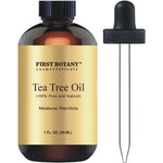 First Botany 100% Pure Australian Tea Tree Essential Oil 1 Fluid Ounce bottle front view with glass dropper