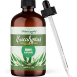 Naturopathy Eucalyptus Essential Oil front view therapeutic grade bottle