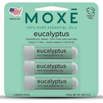 MOXĒ Eucalyptus Nasal Inhaler front view 3 pack packaging