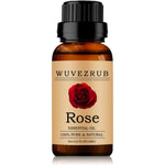 Wuvezrub Rose Essential Oil 10ml bottle front view for aromatherapy.