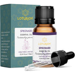LOTUSJOY Pure Spikenard Essential Oil front view amber bottle