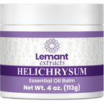 Lemant Helichrysum Balm 4 Ounce front view of jar for bruising relief.