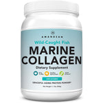 AMANDEAN Marine Collagen Peptides Powder 17.6 Ounce front view container
