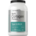 Horbäach multi collagen protein powder 32 ounce tub front view showing product labels