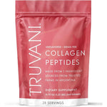 Truvani Hydrolyzed Collagen Peptides Powder front view packaging showing twenty-eight servings