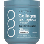 NeoCell Collagen Bio Peptides Powder 22 Ounce front view container showcasing grassfed protein supplement benefits.