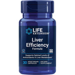 Life Extension Liver Efficiency Formula 30 vegetarian capsules front view showing bottle label