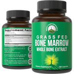 Peak Performance Grass Fed Bone Marrow supplement bottle front view showcasing product label