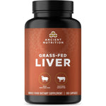 Ancient Nutrition Grass Fed Wild Organ Complex front view showing 180 capsules bottle.