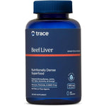 Trace Minerals Grass Fed Beef Liver 180 Capsules front view bottle