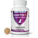 LiverTrio+ liver support supplement for large dogs front view bottle