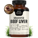 Lonvera Grass Fed Beef Liver Capsules 120 count bottle front view