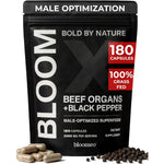 Bloomeo beef organ supplement for men front view bottle