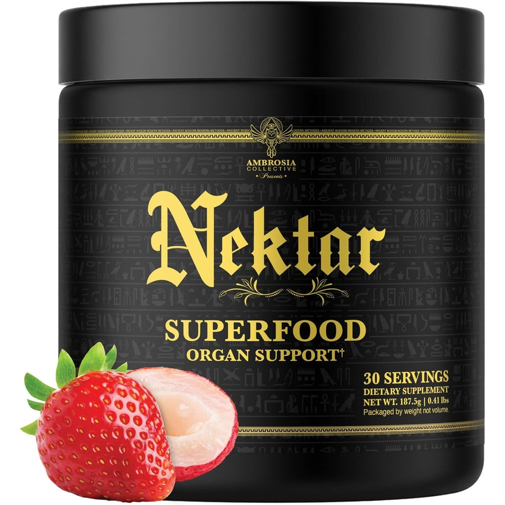 Ambrosia Collective Nektar Superfood Powder Fruit Symphony front view container