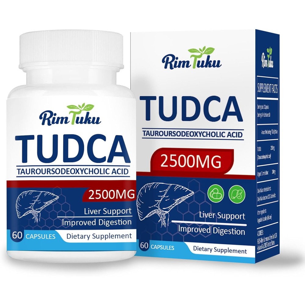 RimTuku TUDCA 2500mg liver support supplement bottle front view