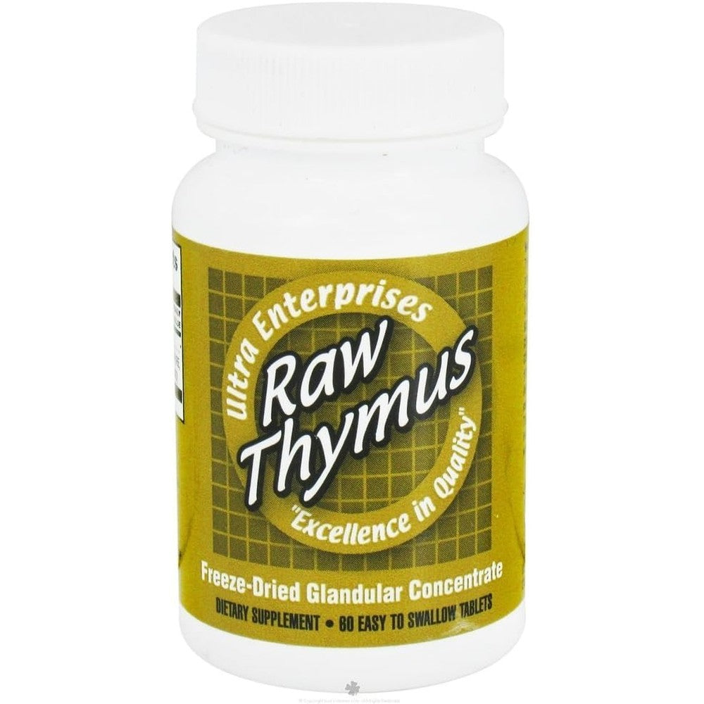 Witpro VOZRO Ultra Raw Thymus 200mg 60 tablets front bottle view immune support supplement