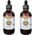 Hawaii Pharm Thyme Liquid Extract two pack front view showing product labels