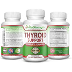 VitaStrength Thyroid Support dietary supplement bottle front view for energy levels.