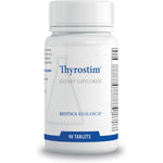 Biotics Research Thyrostim 90 tablets front bottle view for thyroid support.