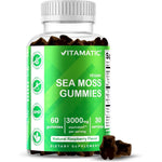 Vitamatic Irish Sea Moss 3000mg Gummies front view bottle for thyroid and immune support