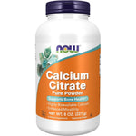 NOW Foods Calcium Citrate Pure Powder front view bottle for bone health support
