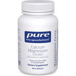 Pure Encapsulations Calcium Magnesium Citrate 180 capsules front view bottle for bone health support