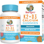 Maryruth Organics Calcium Vitamin D3 K2 Gummies bottle front view