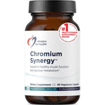 Designs for Health Chromium Synergy 90 capsules front bottle view for blood sugar support